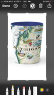 Shot glasses , Michigan Map